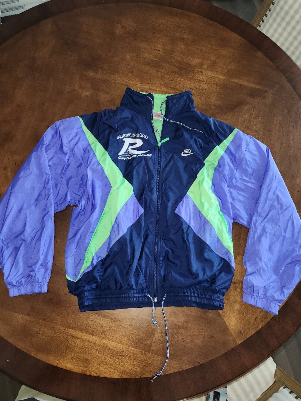 Vintage Nike Colorblock German Soccer warm-up jacket, Men's Medium